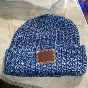 Brand new blue speckled love your melon beanie